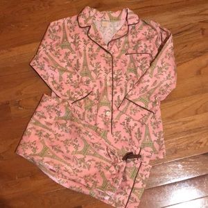 BEDHEAD PAJAMAS. Parisian and gold scroll design.